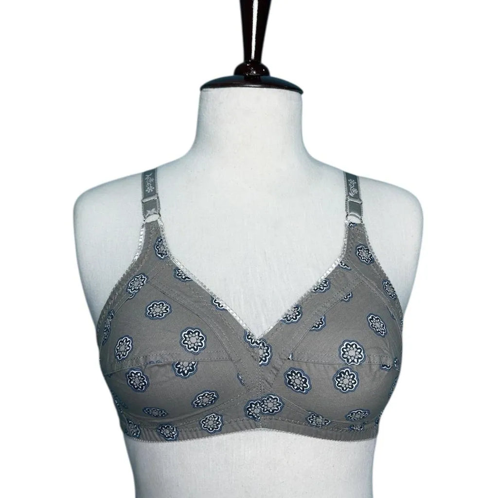 Pack of 5 Cotton Non-Padded Bra, Everyday Comfort, Soft & Breathable.