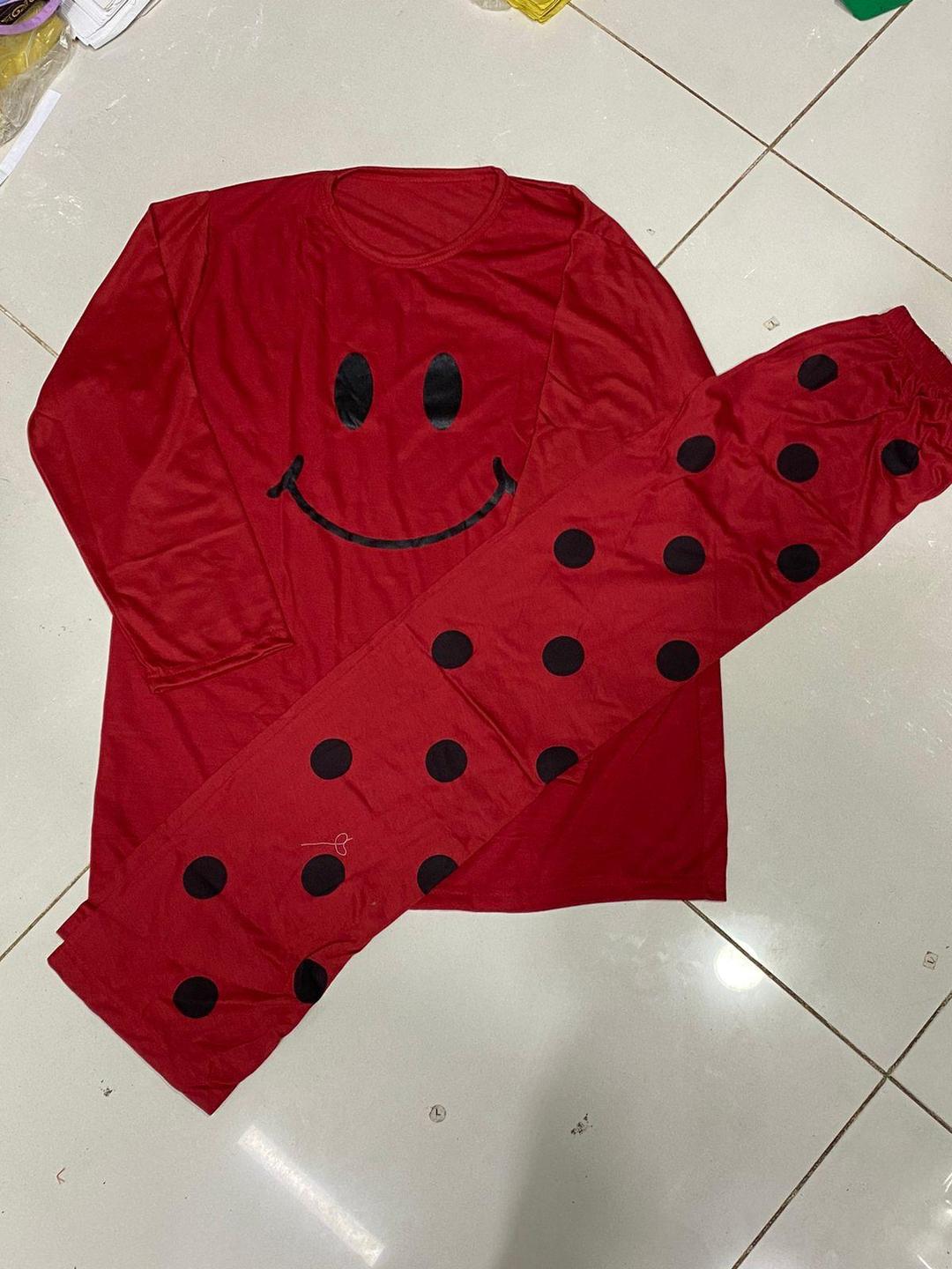 Printed Cotton Jersey Night Suit