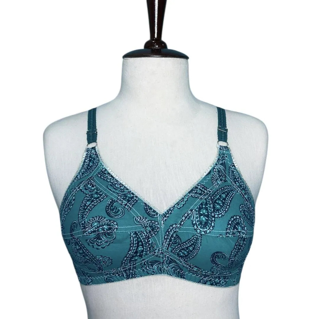 Pack of 5 Cotton Non-Padded Bra, Everyday Comfort, Soft & Breathable.