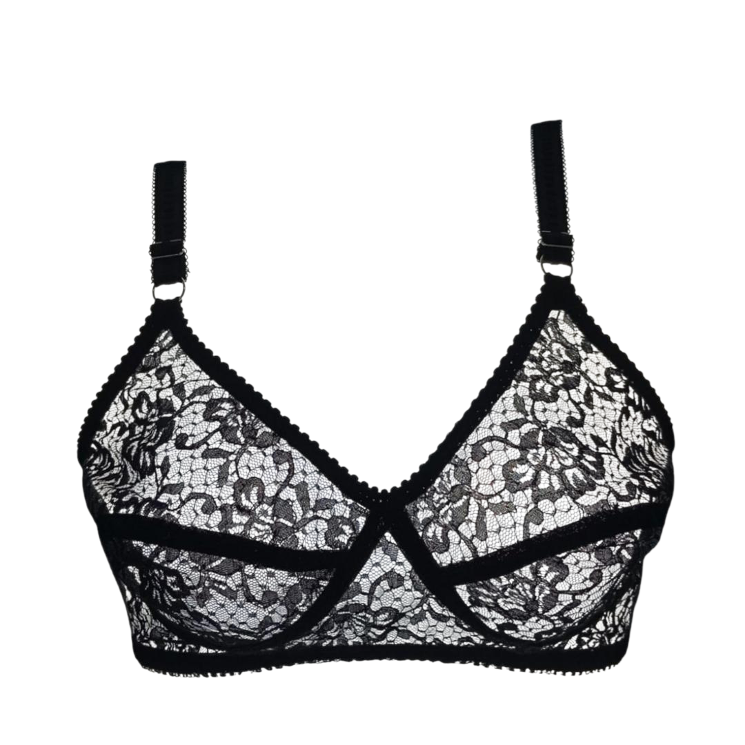 Women Premium Lace Bra | Non-Padded, Soft & Breathable Fit