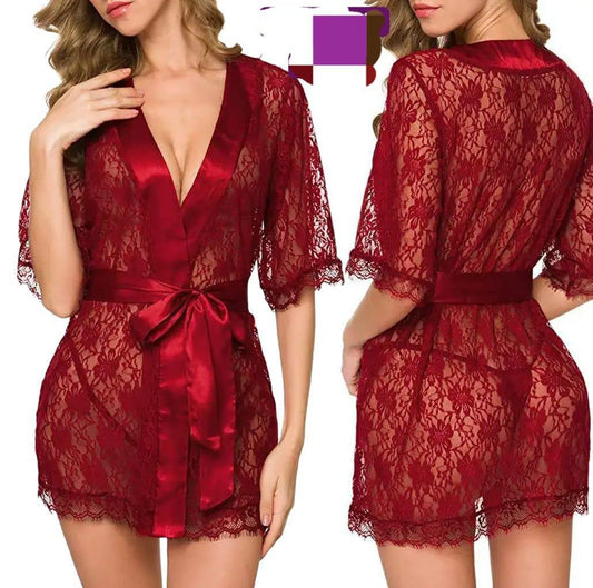 Red Silk Night Gown